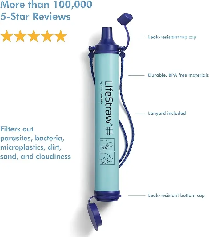 LifeStraw Personal Water Filter 5 Pack